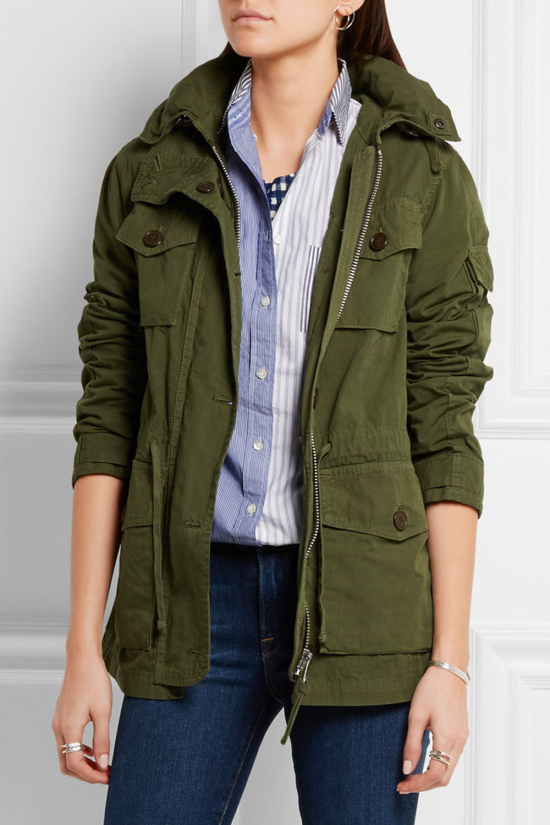Army style jacket by JCrew via Netaporter