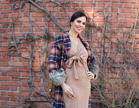 Style of the day: the knitwear camel dress