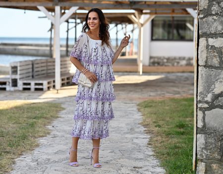 Style of the day: the lavender dress with frills