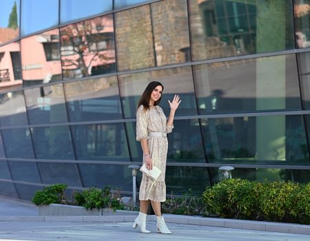 Style of the day: bright colors in winter