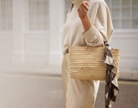 Raffia works with everything in summer