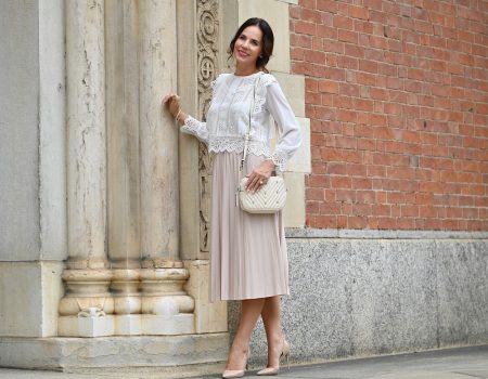 Style of the day: lace and plated