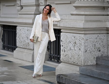 Style fo the day: the damask printed suit