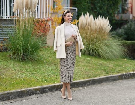 Style of the day: the Animal Print Midi Skirt