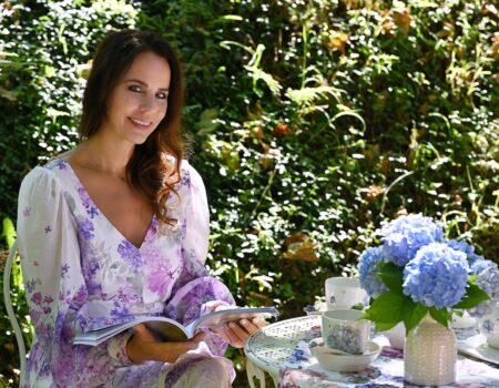 Among the Hydrangeas