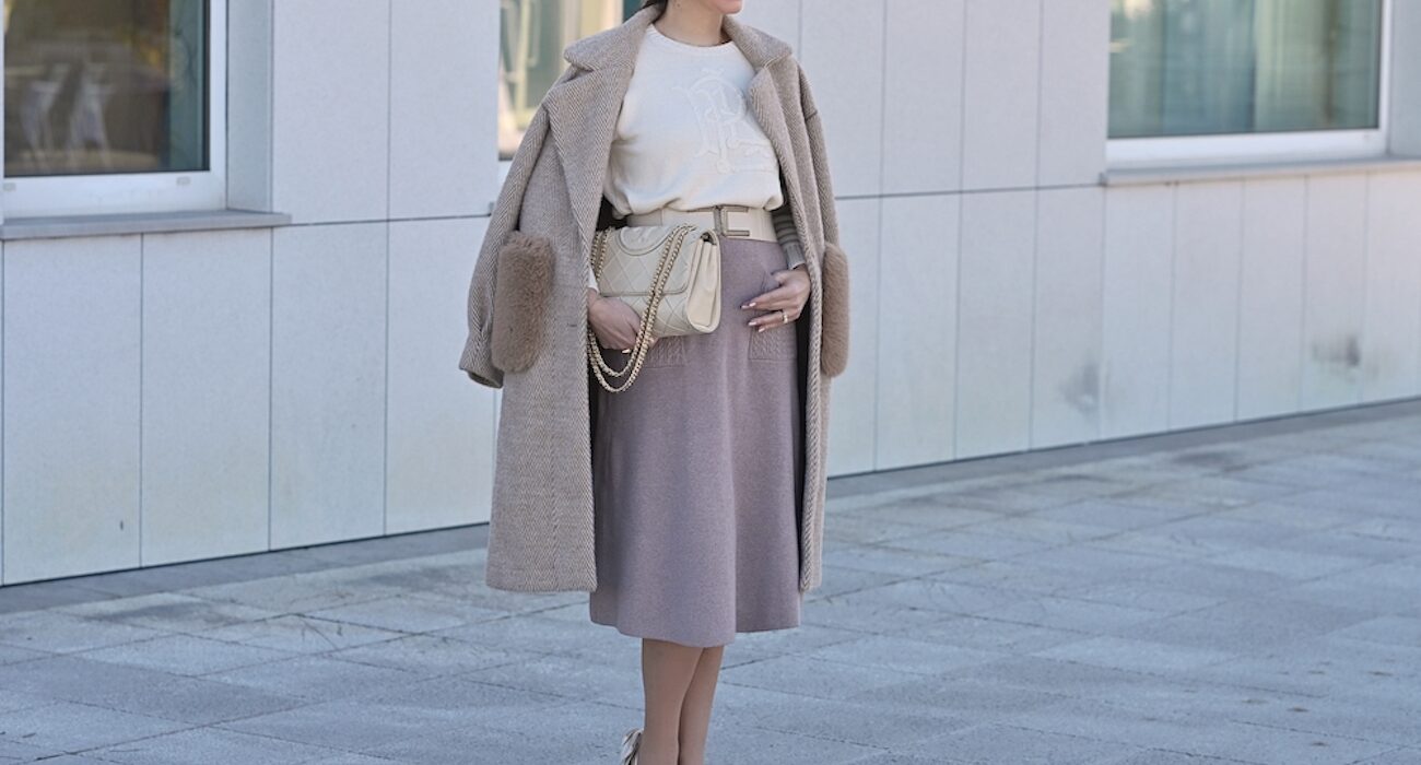 Style of the day: Midi Knit Skirt