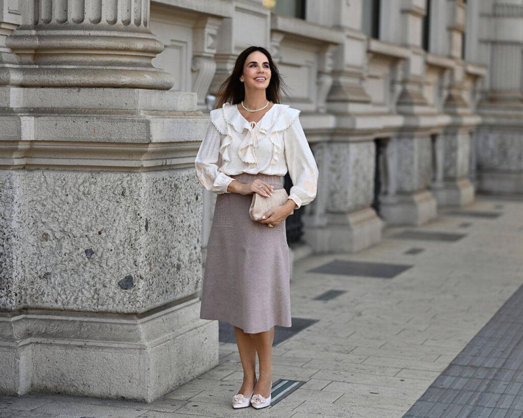 Style of the Day: Ruffles and a Wool Skirt