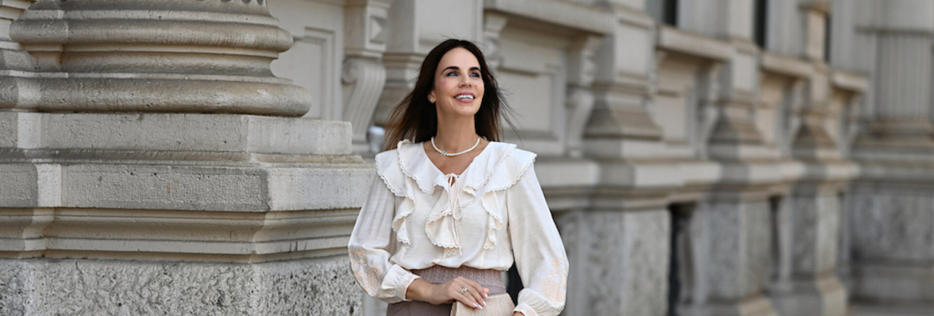 Style of the Day: Ruffles and a Wool Skirt
